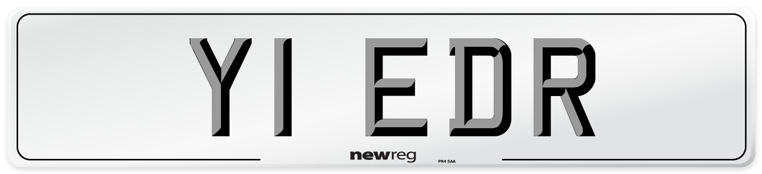 Y1 EDR Number Plate from New Reg